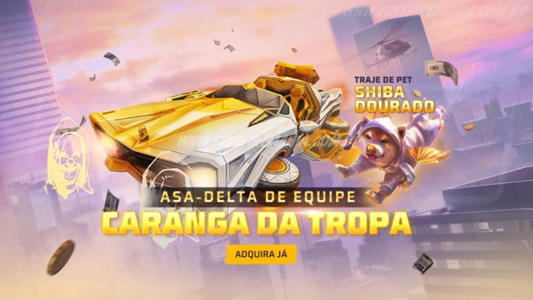Escolha Royale Free Fire: Como conseguir Asa-delta de equipe - Caranga da Tropaㅤ e outros Prêmios